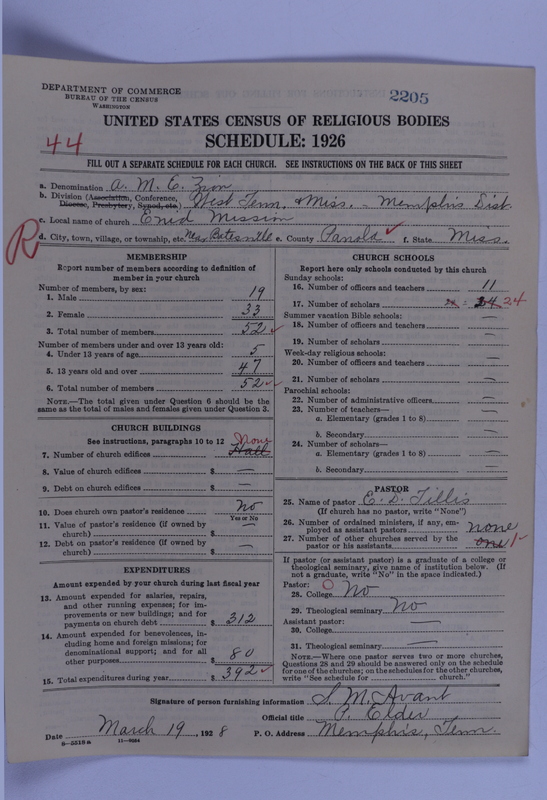 Scan of African Methodist Episcopal Zion Church: 2205