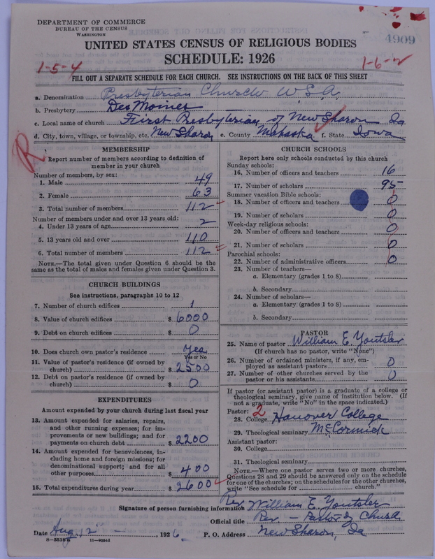 Scan of Presbyterian Church in the United States of America: 4909