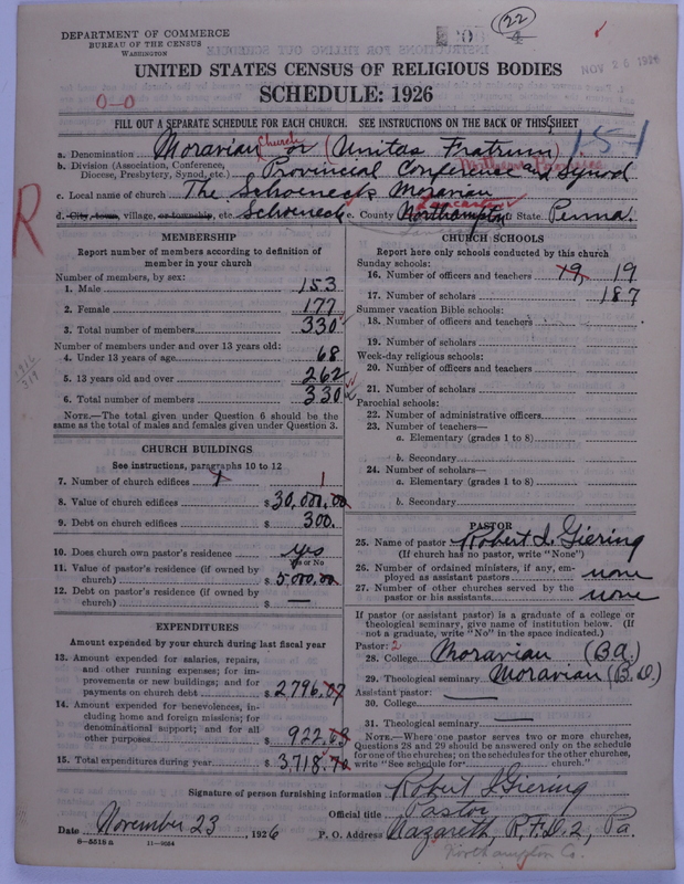 Scan of Moravian Church in America: 22