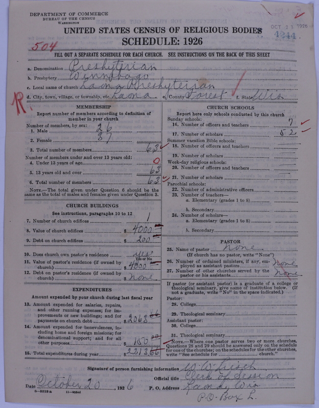 Scan of Presbyterian Church in the United States of America: 4244