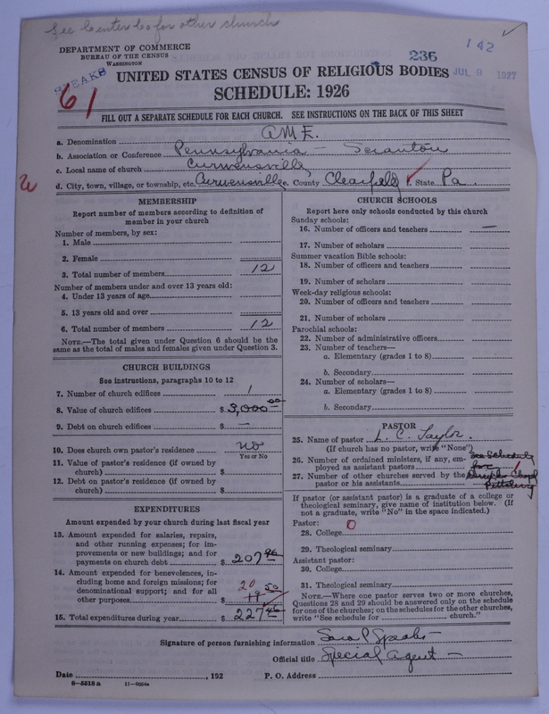Scan of African Methodist Episcopal Church: 236