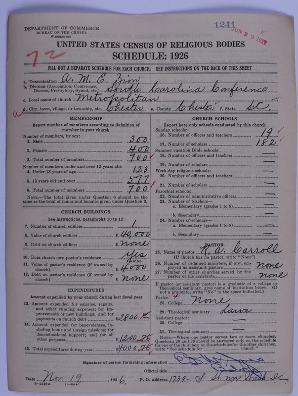 Scan of African Methodist Episcopal Zion Church: 1241