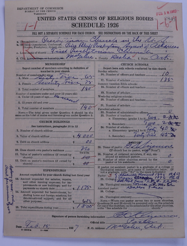 Scan of Presbyterian Church in the United States: 2841