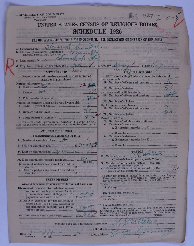 Scan of Church of God (Headquarters, Anderson, Ind.): 827