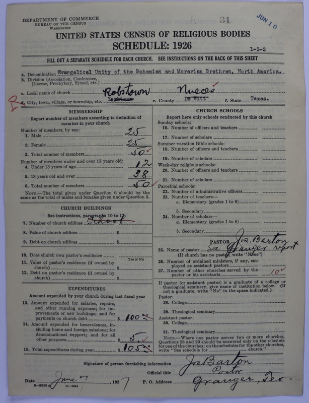 Scan of Evangelical Unity of Bohemian and Moravian Brethren in North America: 31