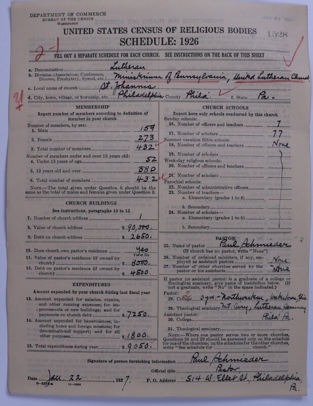 Scan of United Lutheran Church in America: 1528