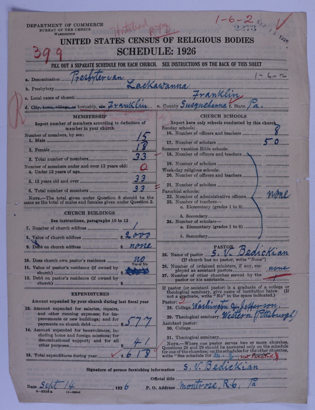 Scan of Presbyterian Church in the United States of America: 2273