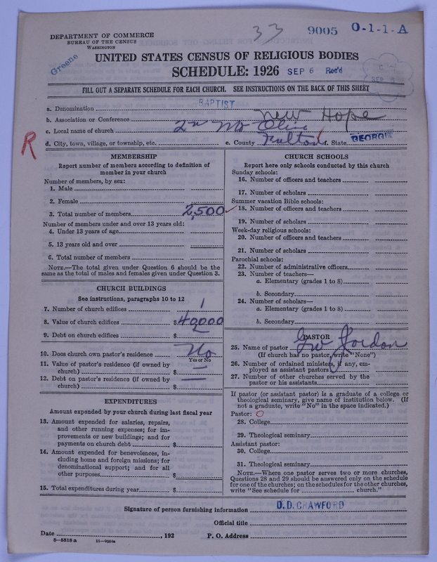 Scan of Negro Baptists: 9005