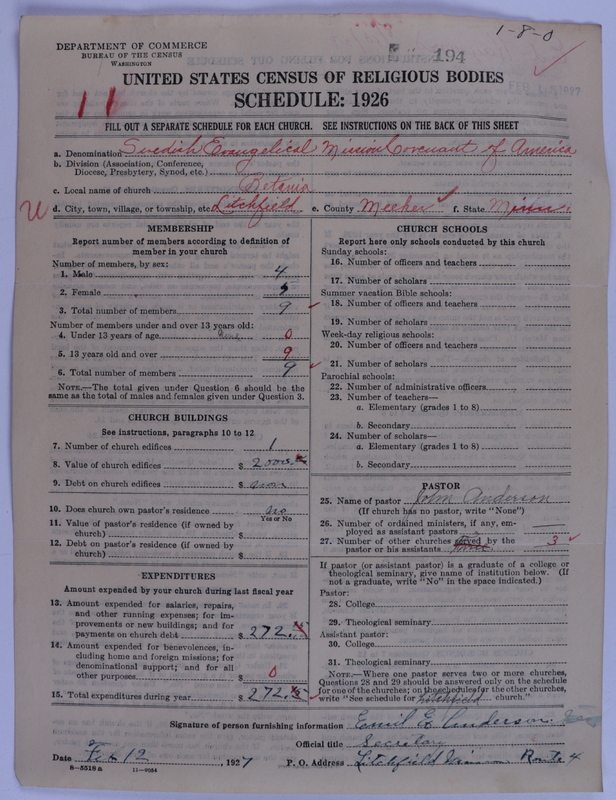 Scan of Swedish Evangelical Mission Covenant of America: 194
