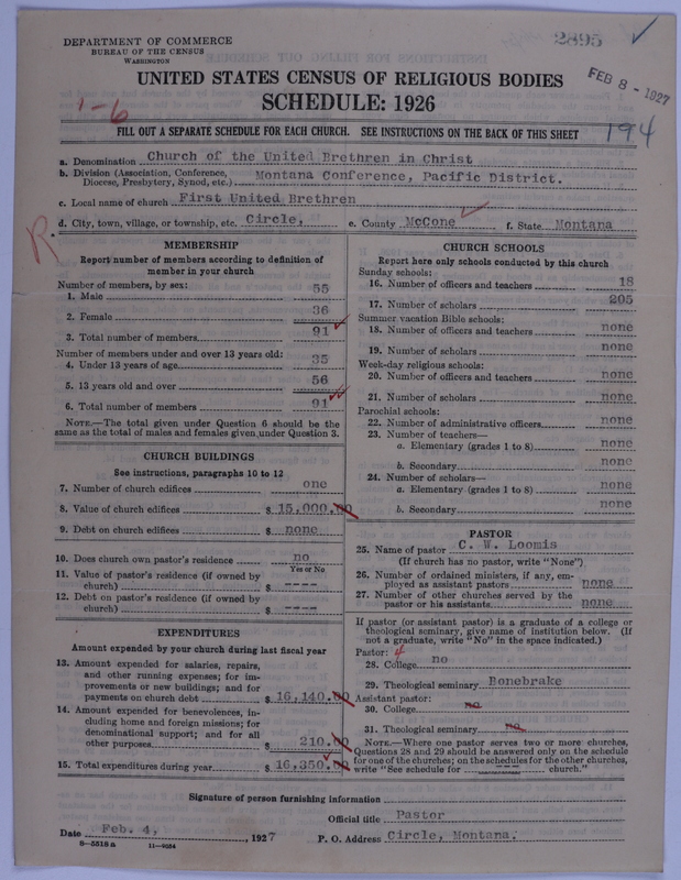 Scan of Church of the United Brethren in Christ: 2895