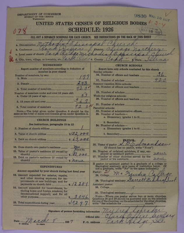 Scan of Methodist Episcopal Church: 9830