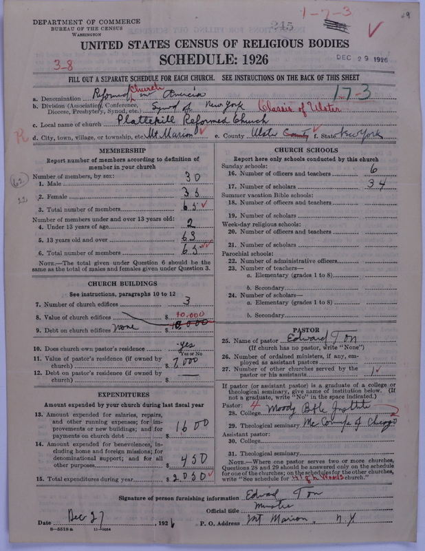 Scan of Reformed Church in America: 245