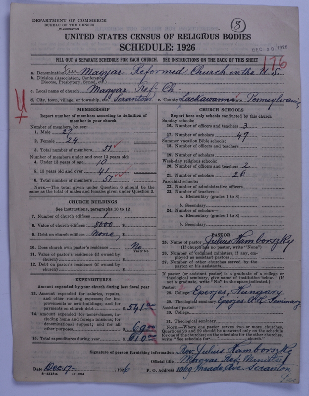 Scan of Free Magyar Reformed Church in America: 8