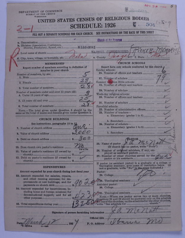 Scan of Church of the Nazarene: 504