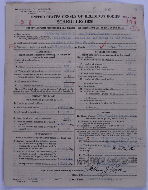 Scan of Reformed Church in the United States: 402