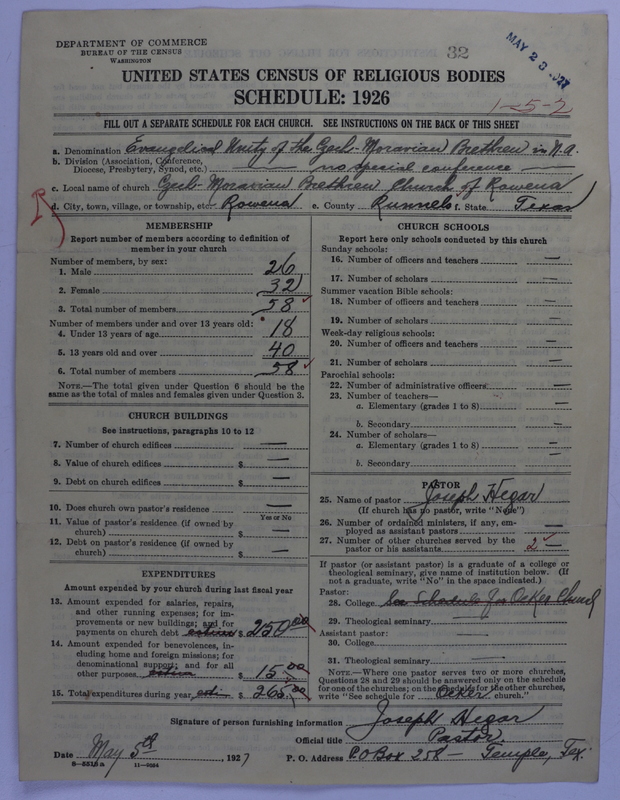 Scan of Evangelical Unity of Bohemian and Moravian Brethren in North America: 32