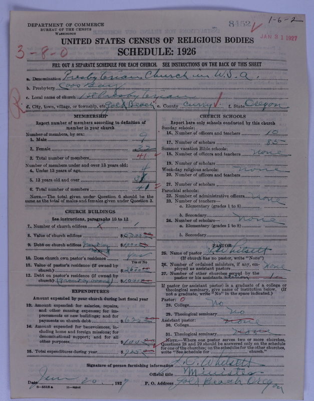Scan of Presbyterian Church in the United States of America: 8452