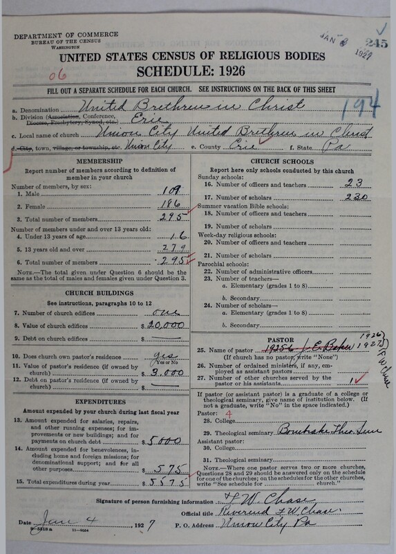 Scan of Church of the United Brethren in Christ: 245