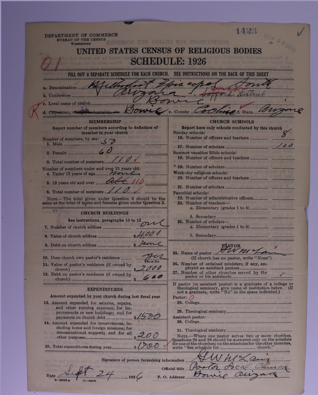 Scan of Methodist Episcopal Church, South: 1423