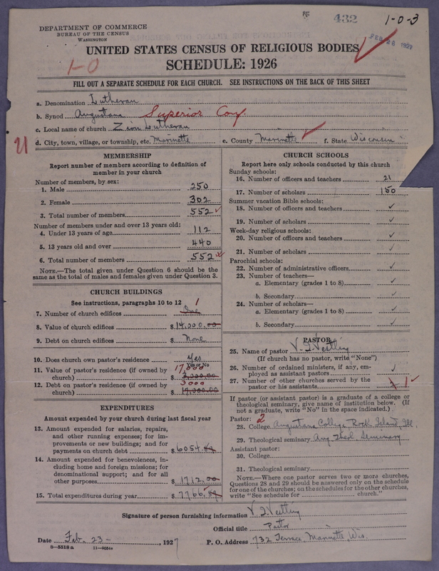 Scan of Evangelical Lutheran Augustana Synod of North America: 432