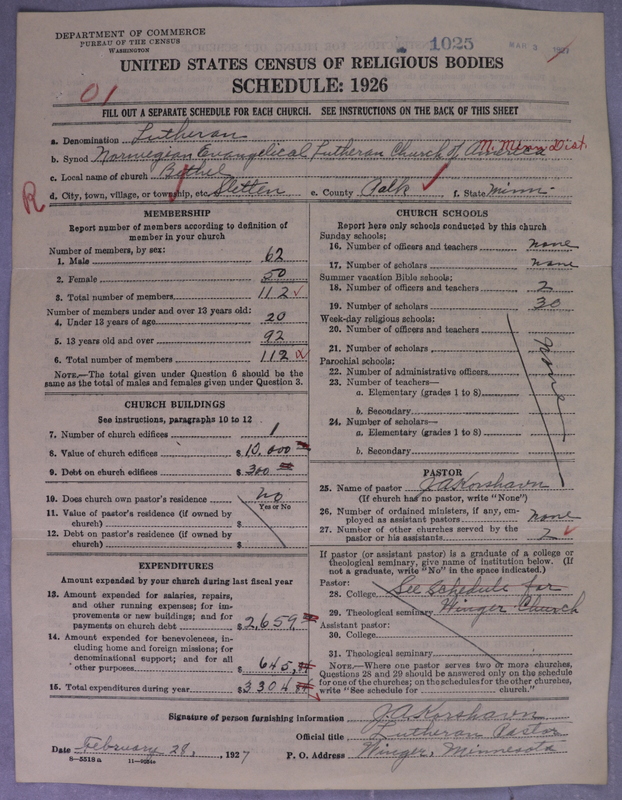 Scan of Norwegian Lutheran Church of America: 1025