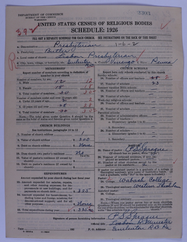 Scan of Presbyterian Church in the United States of America: 2303