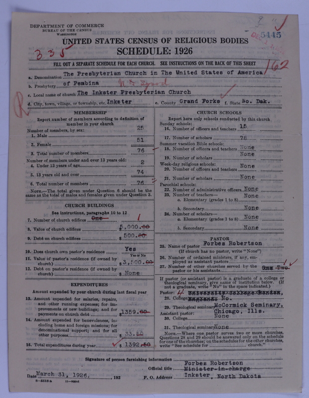 Scan of Presbyterian Church in the United States of America: 5445