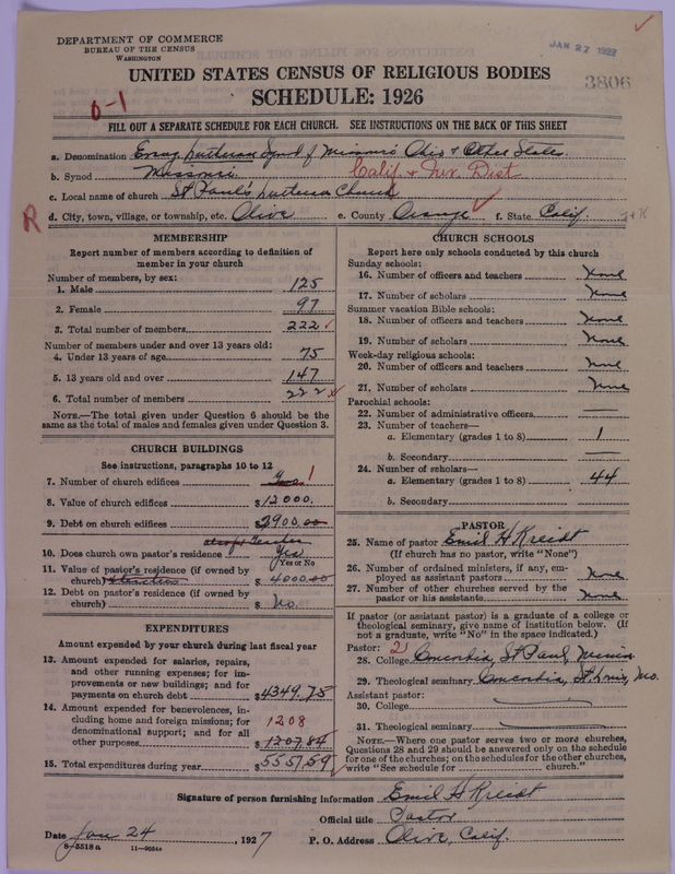 Scan of Evangelical Lutheran Synodical Conference of America: Evangelical Lutheran Synod of Missouri, Ohio, and Other States: 3806