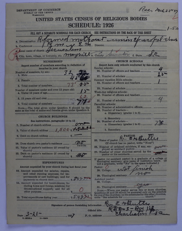 Scan of Reformed Methodist Union Episcopal Church: 22