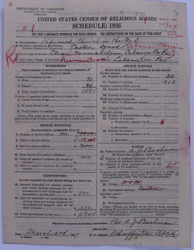 Scan of Reformed Church in the United States: 476