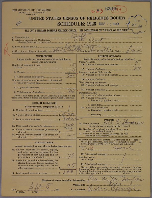 Scan of Negro Baptists: 6349