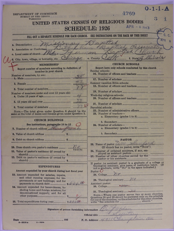Scan of Negro Baptists: 4769