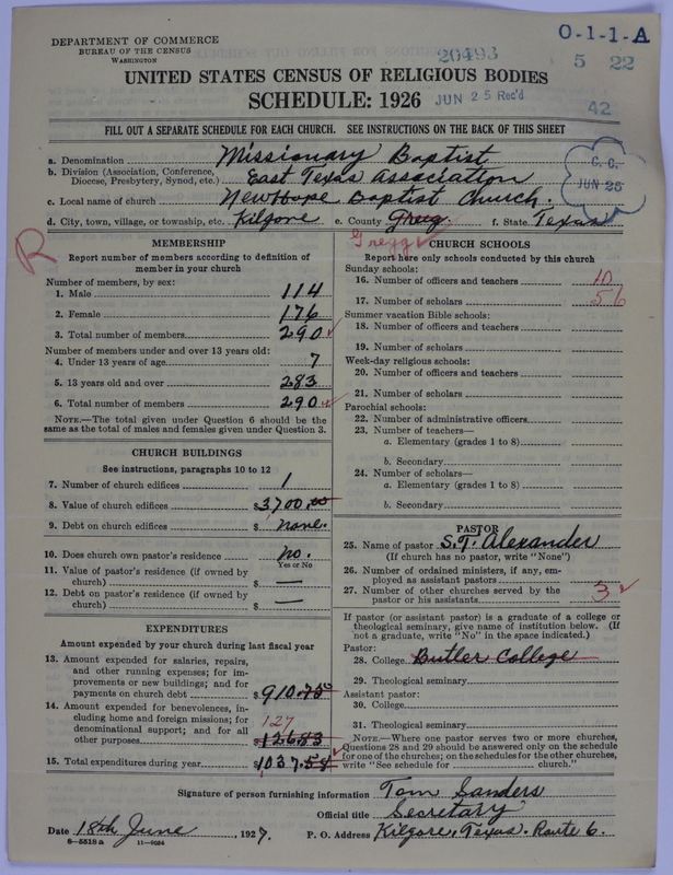 Scan of Negro Baptists: 20493