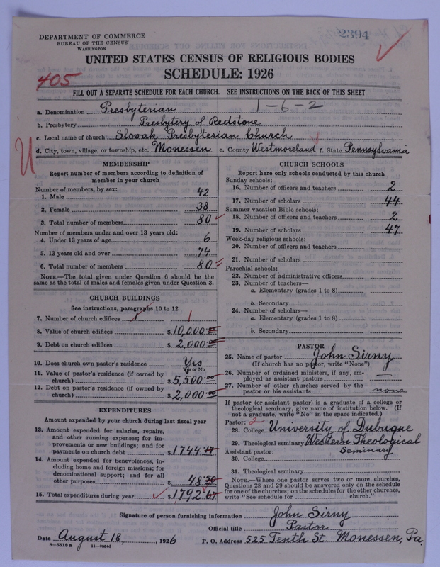 Scan of Presbyterian Church in the United States of America: 2394