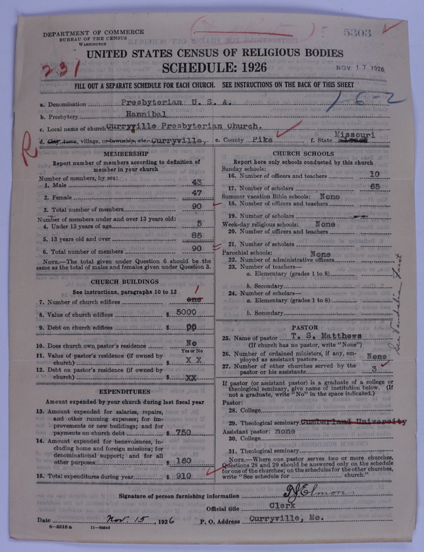 Scan of Presbyterian Church in the United States of America: 5303