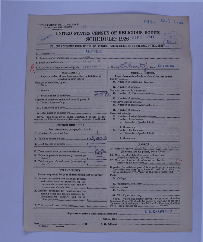 Scan of Negro Baptists: 9487