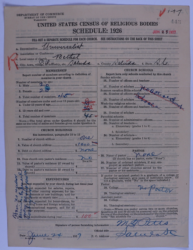 Scan of Universalist Church: 443