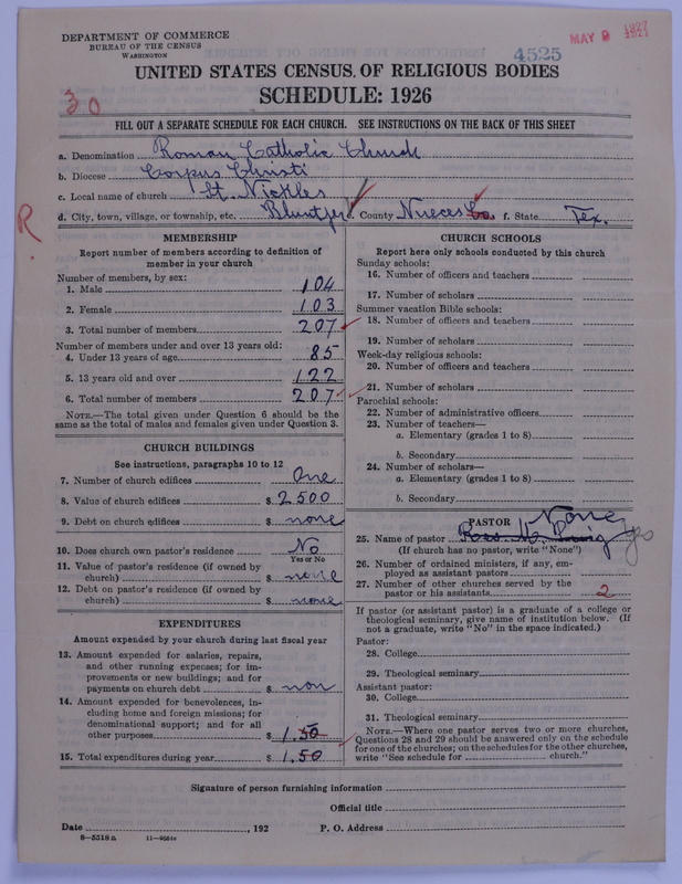 Scan of Roman Catholic Church: 4525