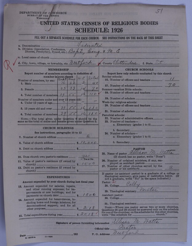 Scan of Federated Churches: 51