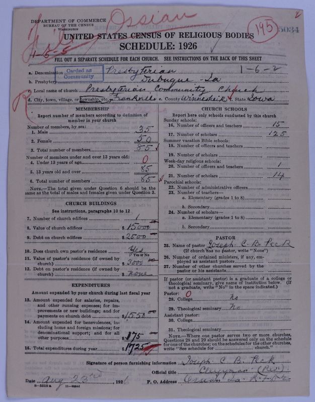 Scan of Presbyterian Church in the United States of America: 5034