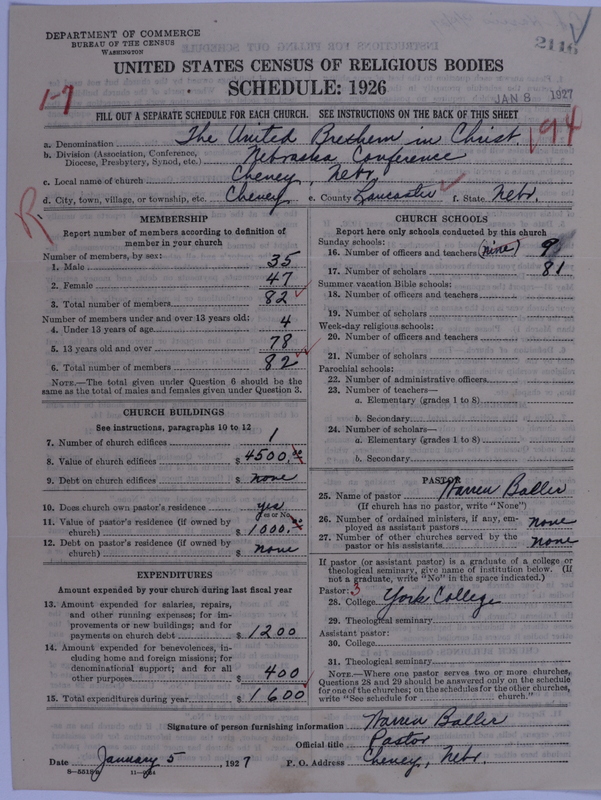 Scan of Church of the United Brethren in Christ: 2116