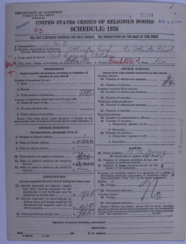 Scan of African Methodist Episcopal Church: 2524