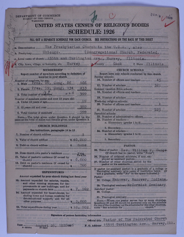 Scan of Federated Churches: