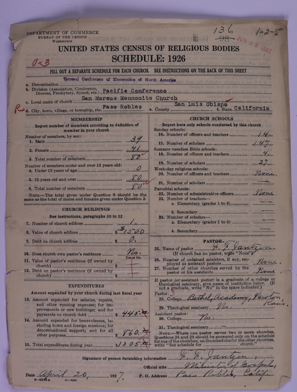 Scan of General Conference of the Mennonite Church of North America: 136