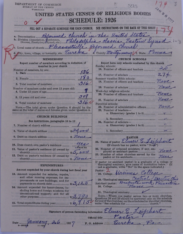 Scan of Reformed Church in the United States: 595
