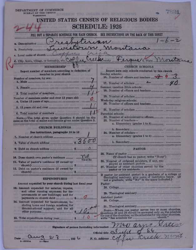 Scan of Presbyterian Church in the United States of America: 7821