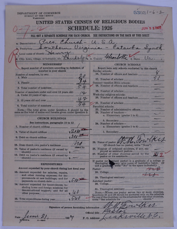 Scan of Presbyterian Church in the United States of America: 6303