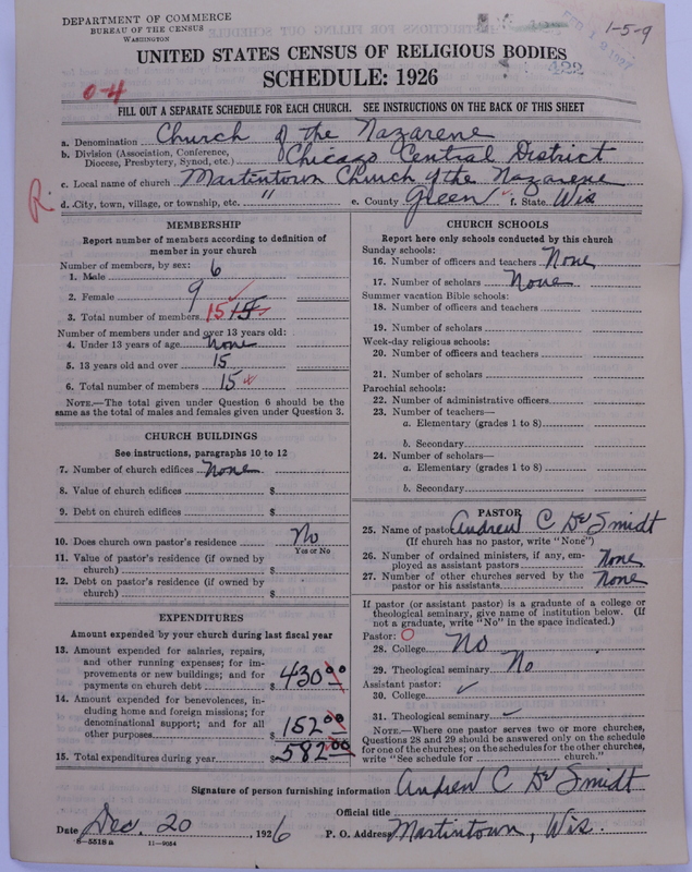 Scan of Church of the Nazarene: 422