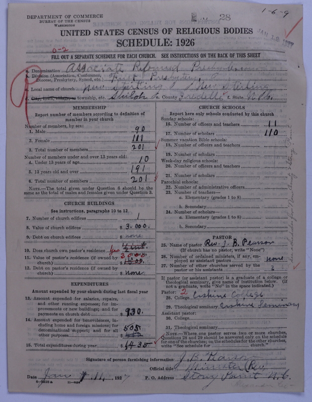 Scan of Associate Reformed Presbyterian Church: 28