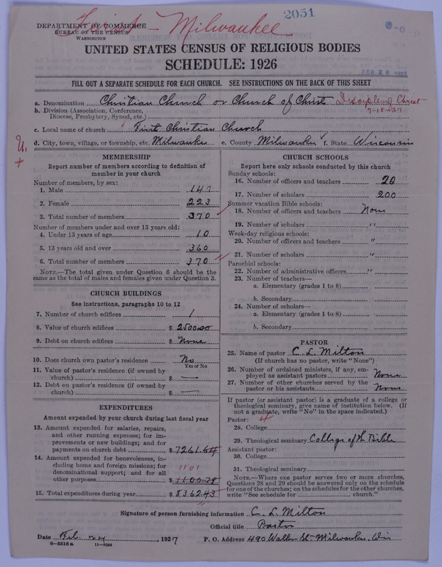 Scan of Disciples of Christ: 2051